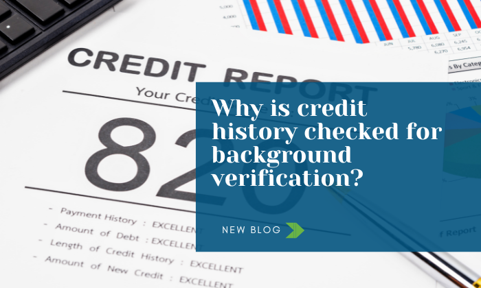 Why is credit history checked for background verification? - SecureCheck360