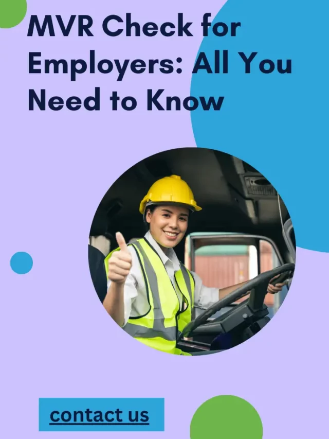 MVR Check for Employers: All You Need to Know
